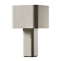 Modern Table Lamps With Fabric Shades And Textured Bases In Neutral Colors
