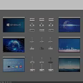 Advanced Projection Monitoring System With Multiple Screens Cameras And Digital Displays
