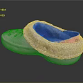 Pink Crocs Slippers With Holes Gray Fuzzy Collar And Soft Interior
