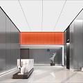 Modern Front Office Lobby 3d model