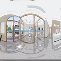 Modern Dental Clinic Treatment Room With Dental Chair Monitor And Equipment