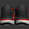 Stylish Modern Sneakers Featuring Gray Red And White Color Design