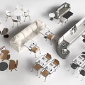 Sectional Sofa With Matching Tables Chairs And Coffee Tables In Modern Interior