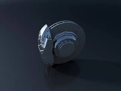 Smart Machine High Precision Brake Disc Component For Mechanical Engineering Use 3d model