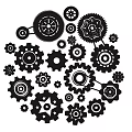 Industrial Equipment Mechanical Gears Assembly System Design With Precision Components
