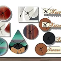 Modern Clock Wall Decoration Clock Wall Clock Combination Wall Decoration Pendant Combination Creative Gradual Change Clock Wall Clock Combination Art Hanging Clock 3d model
