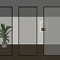 glass partition bathroom partition changhong glass partition wall oil sand glass partition living room partition screen partition restaurant partition 3d model