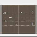 Modern Decorative Cabinet With Multiple Shelves And Built In Lighting For Displaying Decorative Items