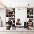 Modern study 3d model