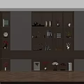 Modern Minimalist Full Wall Bookshelf With Built In LED Lighting Decor Display And Storage Spaces