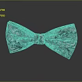 Elegant Bow Tie Decorative Ornament Featuring Intricate Pattern And Glossy Finish For Home Decor