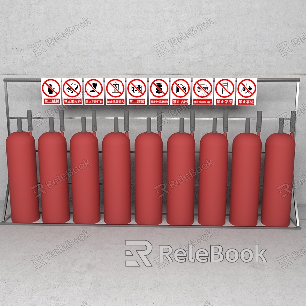 National standard fire hydrant rack model