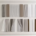 Multiple Styles Curtains With Pleated Striped Designs And Neutral Color Options