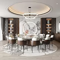 New Chinese Private Room Restaurant Private Room 3d model