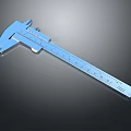 Blue Vernier Caliper With Measurement Scale For Precision Measuring Tool