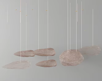 Modern chandelier 3d model