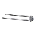 Sleek Double Rod Stainless Steel Towel Rack for Bathroom Daily Use