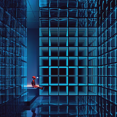 Modern Abyssal Mirror Internet Red Abyssal Mirror 3d model