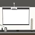 Projector Curtain Projection Equipment Display Screen Projector Accessories Laser TV Appliances 3d model