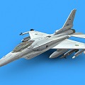 F16E Fighter Jet Fighter Combat Aircraft 3d model