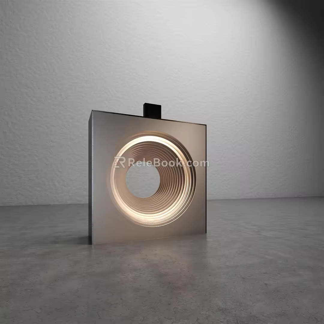 Modern decorative lamp 3d model