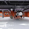 Spacious 4S Dealership Showroom With New Cars On Display And Modern Lighting