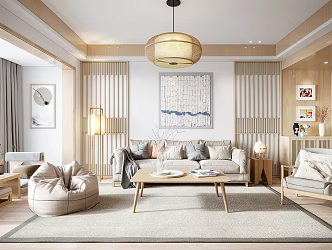 Japanese Living Room 3d model