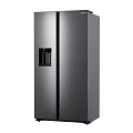 Modern Side by Side Refrigerator With Stainless Steel Finish And Water Dispenser