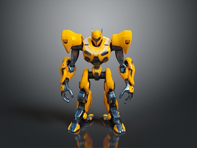 Bumblebee Transformers Robot Toy Sci-Fi Robot Figure 3d model