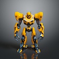 Bumblebee Transformers Robot Robot Robot Toy Sci-Fi Robot Figure 3d model