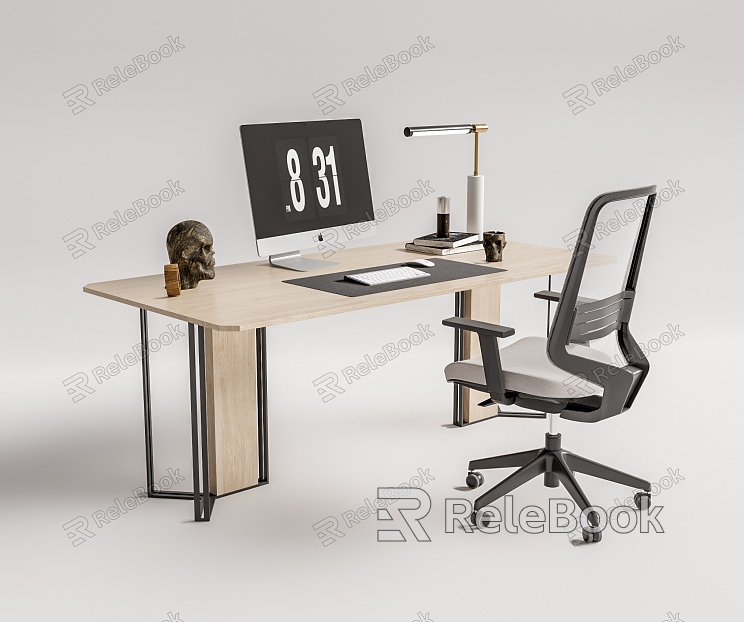 Modern desk chair desk chair combination model