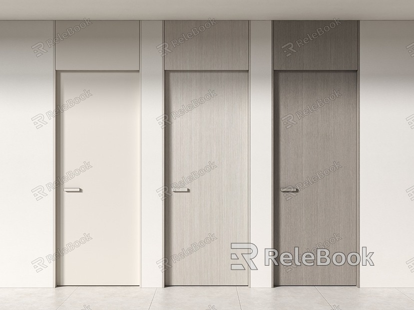 Modern swing door single door top door model