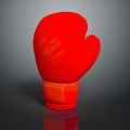 Red Boxing Glove Essential Sports Equipment for Training and Fitness