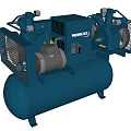 PREMATA Industrial Air Compressor With Dual Motor Mesh Guard And Air Tank