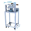Industrial Equipment Featuring Vertical Structure Control Panel Grid Basket Measured Dimensions And Wheels