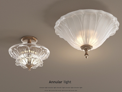 French ceiling lamp small chandelier 3d model