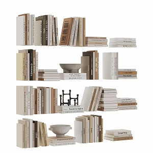 Modern Books 3d model