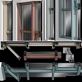 Various Colored Window And Door Frame Designs With Glass Panels