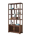 Solid Wood Traditional Chinese Bogu Shelf Displaying Vases Boxes Books And Ornaments