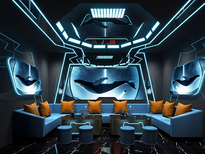 Modern KTV Room 3d model