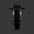 Black Electric Motorcycle With Sleek Design Large Wheels And Battery Pack