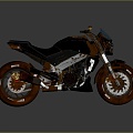 Modern motorcycle two-wheeled motorcycle off-road motorcycle road racing motorcycle 3d model