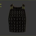 Game Movie Character Wearing Black Tactical Vest With Multiple Pockets And Straps