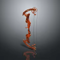 Crossbow Mechanical Crossbow Shift Bow and Arrow Shoot Far Equipment Weapons High-tech Crossbow 3d model