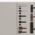 Modern Door Handles Various Styles Black Gold Brown With Keypad Lock Design