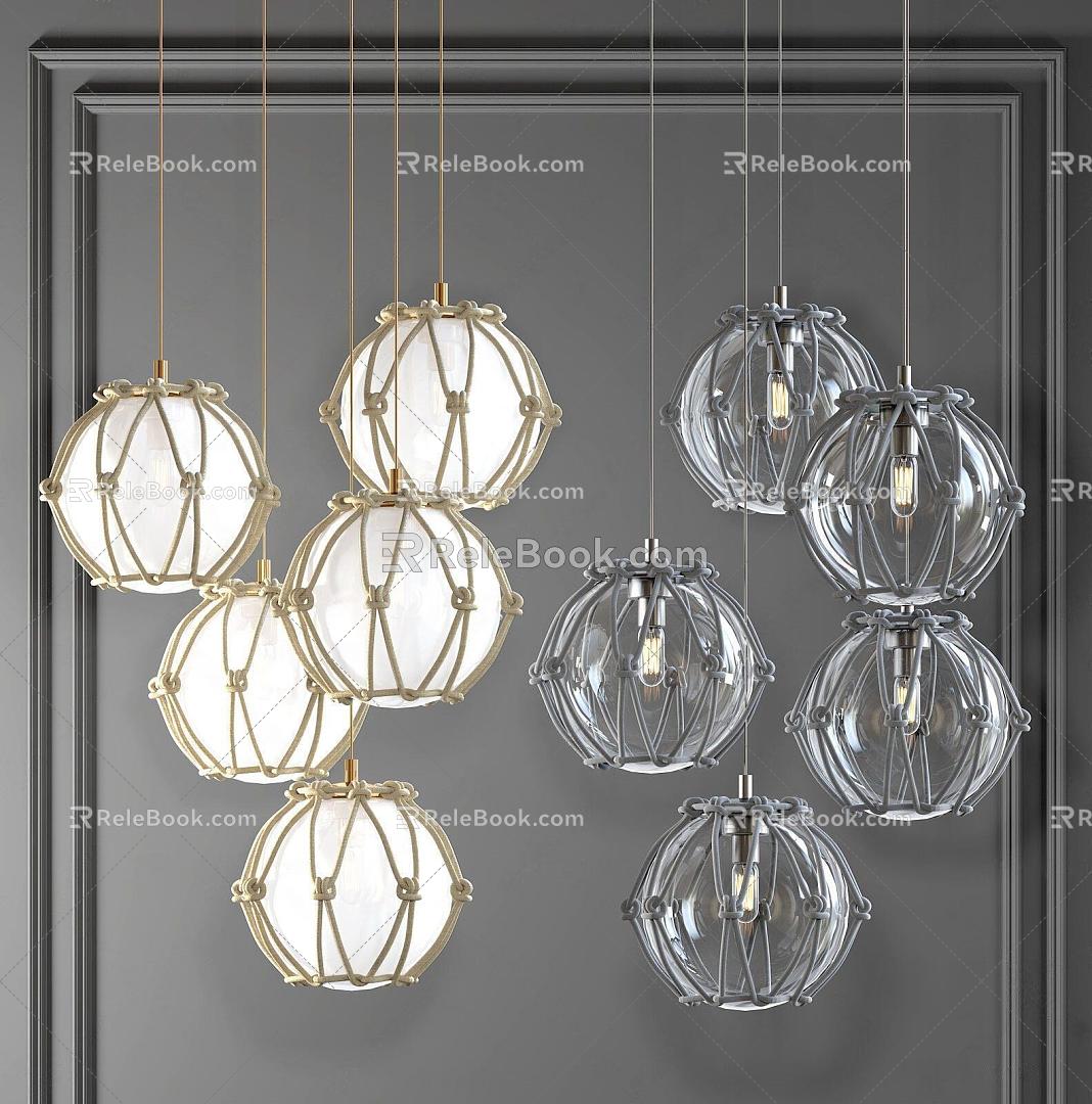 Nordic chandelier 3d model