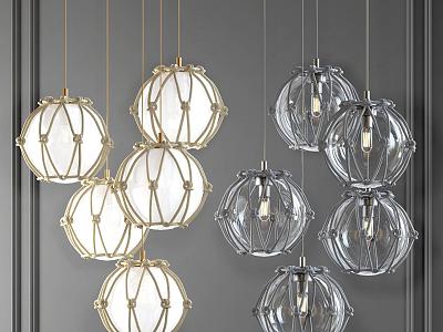 Nordic chandelier 3d model