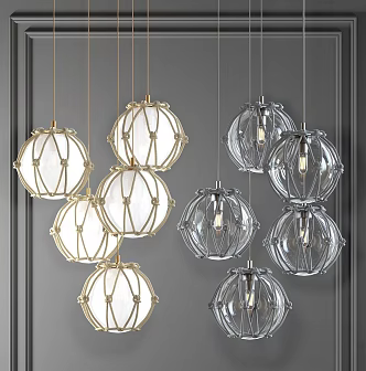 Nordic chandelier 3d model
