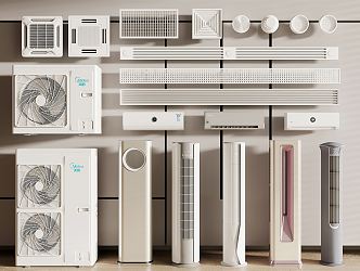 modern air conditioning 3d model