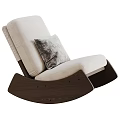 Modern Leisure Chair With Wooden Frame Fabric Cushion And Decorative Pillow